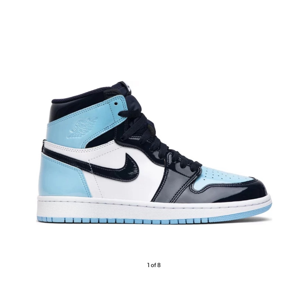 Nike Air Jordan 1 Retro High OG Black and Blue Sneakers